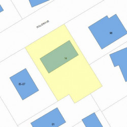 14 Fuller Ave, Newton MA 02465-1309 plot plan