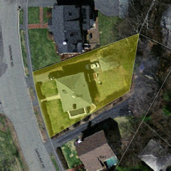 1845 Commonwealth Ave, Newton MA 02466-2725 aerial view