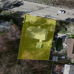 616 Boylston St, Newton MA 02459-2654 aerial view