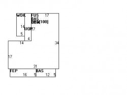 58 Lincoln Rd, Newton MA 02458-1254 floor plan
