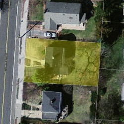 174 Winchester St, Newton MA  02461-2130 aerial view