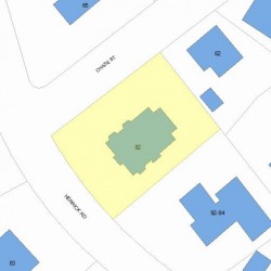 82 Herrick Rd, Newton MA 02459-2221 plot plan