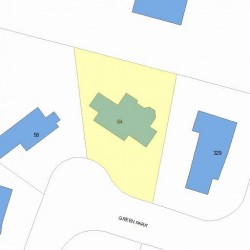 64 Green Park, Newton MA 02458-2606 plot plan