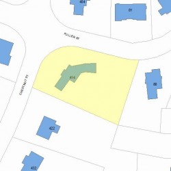 414 Chestnut St, Newton MA 02468-1006 plot plan