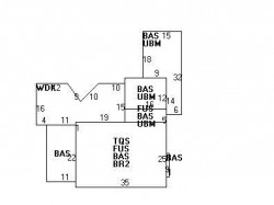 61 Beaumont Ave, Newton MA 02460-2313 floor plan