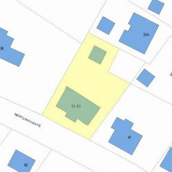 53 Newtonville Ave, Newton MA 02458-1900 plot plan