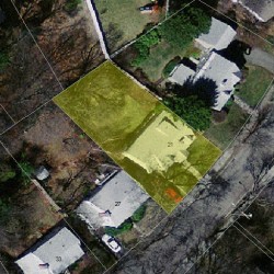21 Alexander Rd, Newton MA  02461-1830 aerial view
