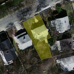 458 Albemarle Rd, Newton MA  02460-1361 aerial view