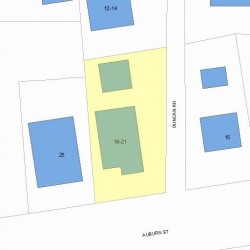19 Auburn St, Newton MA 02465-2223 plot plan