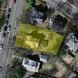 1054 Walnut St, Newton MA 02461-1249 aerial view