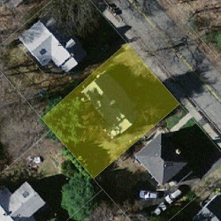 225 Cypress St, Newton MA 02459-2226 aerial view