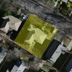 38 Whittemore Rd, Newton MA 02458-2106 aerial view
