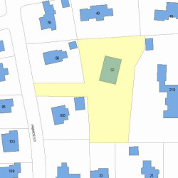 92 Prince St, Newton MA 02465-2631 plot plan