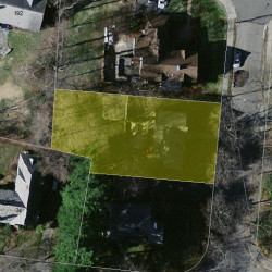 36 Burrage Rd, Newton MA  02459-1232 aerial view