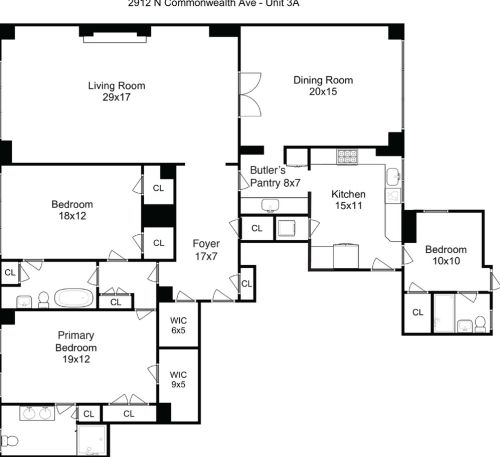 2912 Commonwealth Ave, Chicago IL  60657-6236 exterior