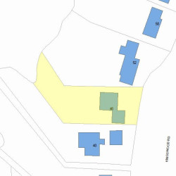 46 Kingswood Rd, Newton MA 02466-1013 plot plan