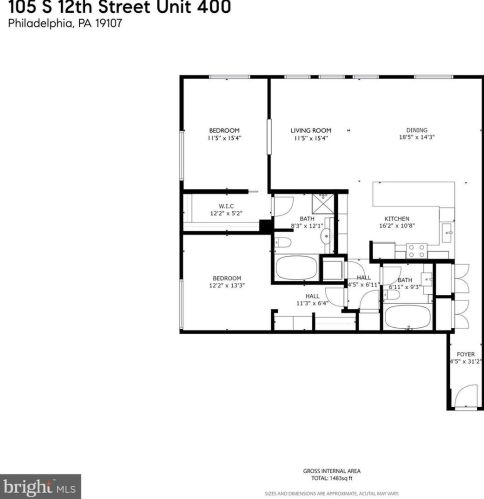 105 12th St, Philadelphia PA  19107-4809 exterior