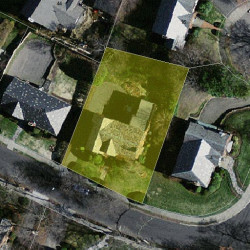 90 Mandalay Rd, Newton MA  02459-1337 aerial view