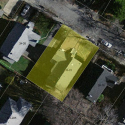 22 Whittemore Rd, Newton MA 02458-2106 aerial view