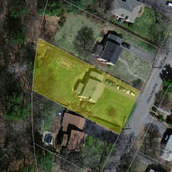 57 Oakland Ave, Newton MA 02466-1704 aerial view