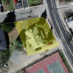 1127 Chestnut St, Newton MA 02464-1308 aerial view