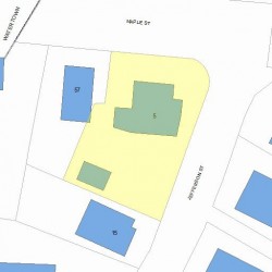5 Jefferson St, Newton MA 02458-1709 plot plan