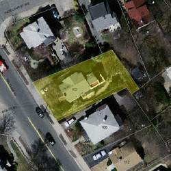 102 Waltham St, Newton MA 02465-1330 aerial view