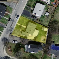 116 Farwell St, Newton MA 02460-1067 aerial view