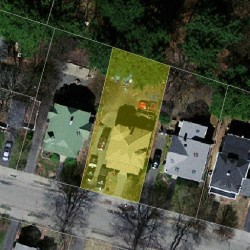 15 Warwick Rd, Newton MA 02465-1723 aerial view