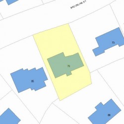 79 Brookline St, Newton MA 02467 plot plan
