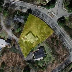 85 Valentine St, Newton MA  02465-3019 aerial view