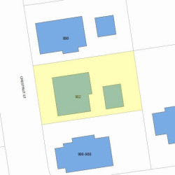 902 Chestnut St, Newton MA 02468-2320 plot plan