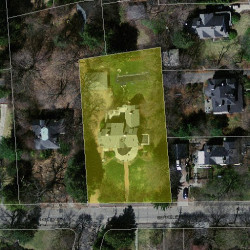 67 Berkeley St, Newton MA 02465-2616 aerial view