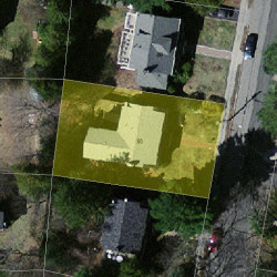 93 Beaumont Ave, Newton MA 02460-2315 aerial view