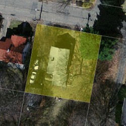 127 Cornell St, Newton MA  02462-1321 aerial view