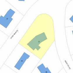 36 Stony Brae Rd, Newton MA 02461-1727 plot plan