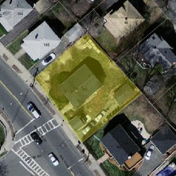154 Waltham St, Newton MA 02465-1333 aerial view