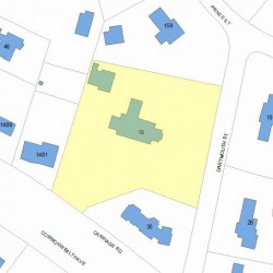 19 Dartmouth St, Newton MA 02465-2601 plot plan