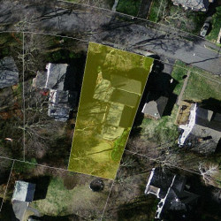 74 Brackett Rd, Newton MA  02458-2614 aerial view