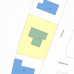43 Fisher Ave, Newton MA 02461-1142 plot plan