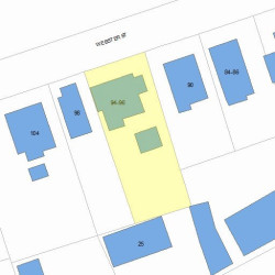 94 Webster St, Newton MA 02465-1820 plot plan