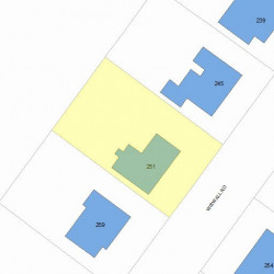 251 Wiswall Rd, Newton MA 02459-3531 plot plan