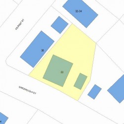 68 Greenough St, Newton MA 02465-2227 plot plan