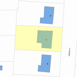 33 Andrew St, Newton MA 02461-2101 plot plan