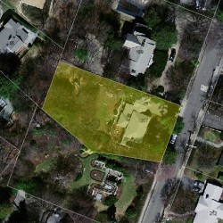 207 Temple St, Newton MA 02465-2332 aerial view