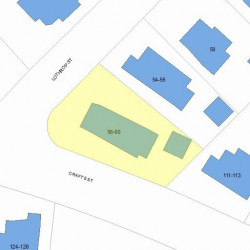 60 Lothrop St, Newton MA 02460-1420 plot plan