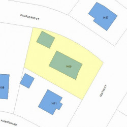 1469 Centre St, Newton MA 02461-1230 plot plan