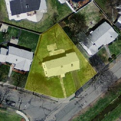 81 Albemarle Rd, Newton MA 02460-1107 aerial view