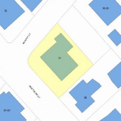 84 Hawthorn St, Newton MA 02458-1236 plot plan