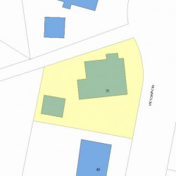 35 Victoria Cir, Newton MA 02459-1042 plot plan